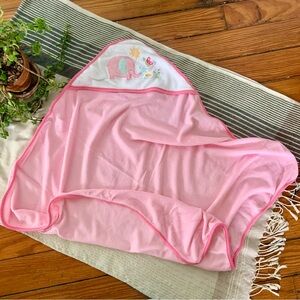 Just Bath Pink Girl’s Elephant Hooded Bath Towel
